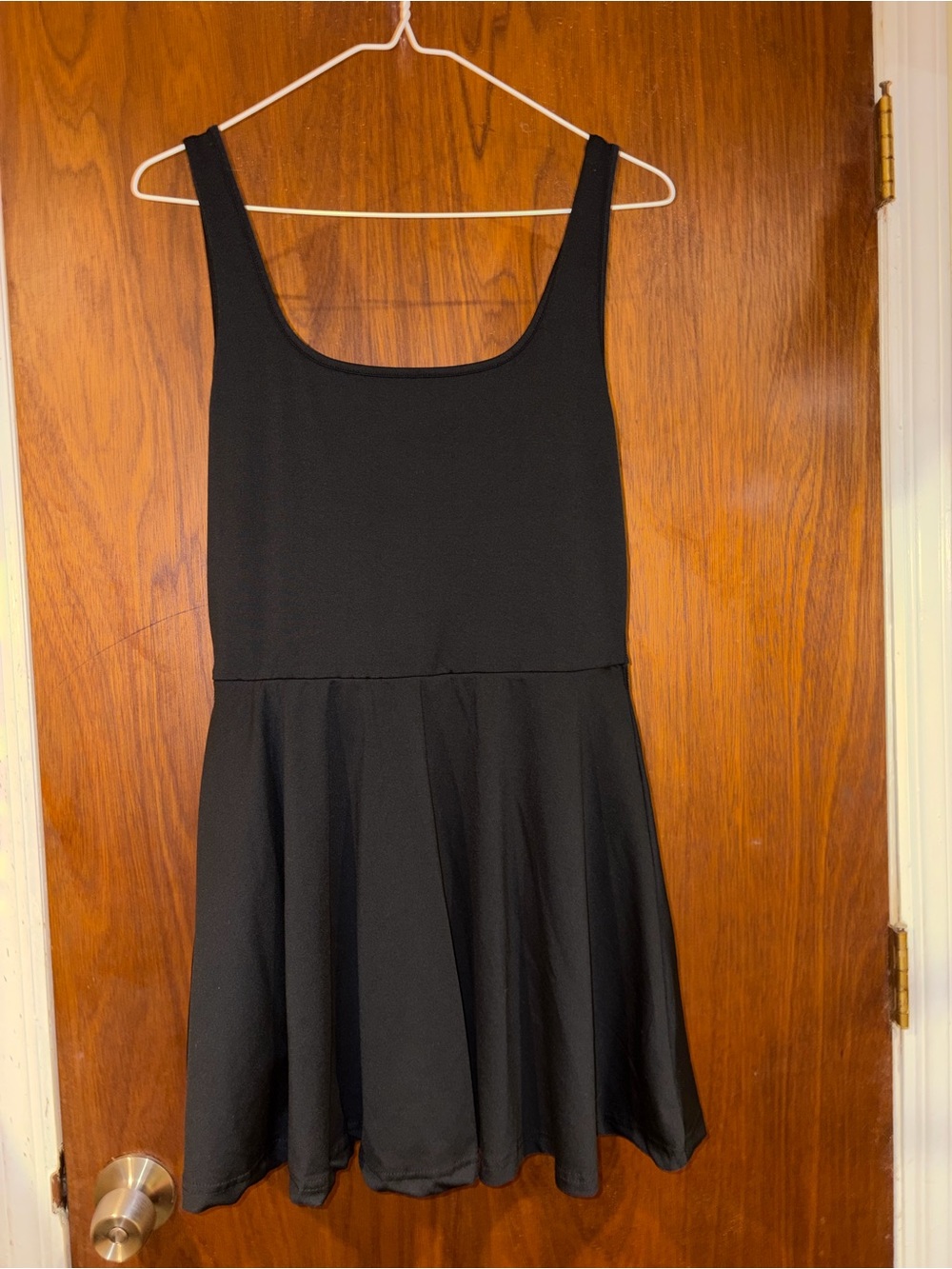 Women’s Classic Black Scoop Neck Skater Dress